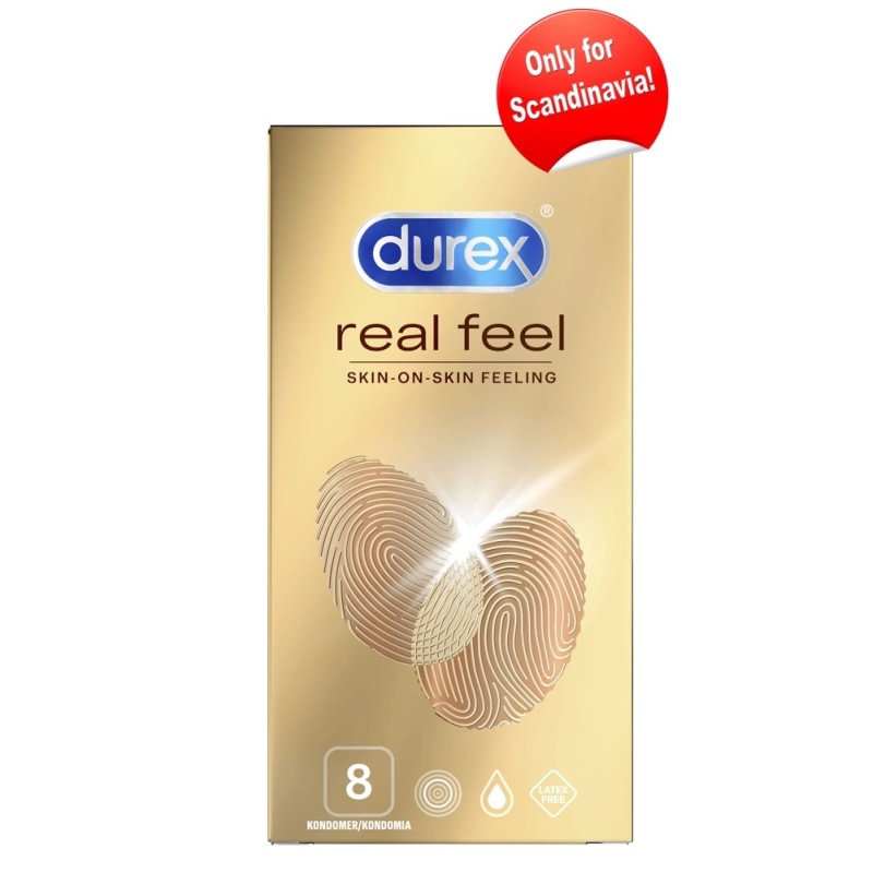 Durex Real Feel - Prezerwatywy Pozbawione Lateksu 8szt